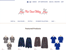 Tablet Screenshot of flairdanceclothing.com